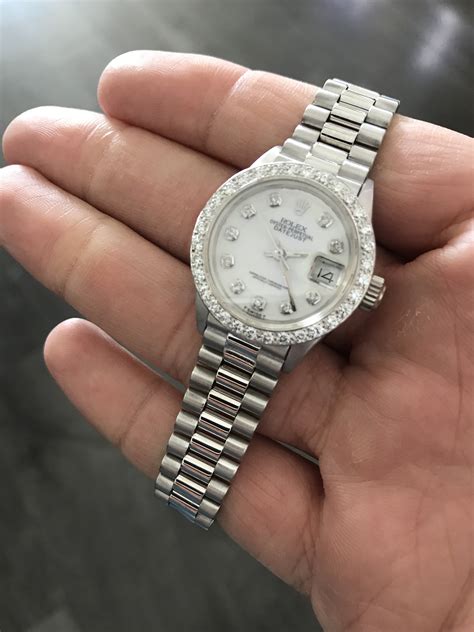 pre owned ladies president rolex|used white gold presidential rolex.